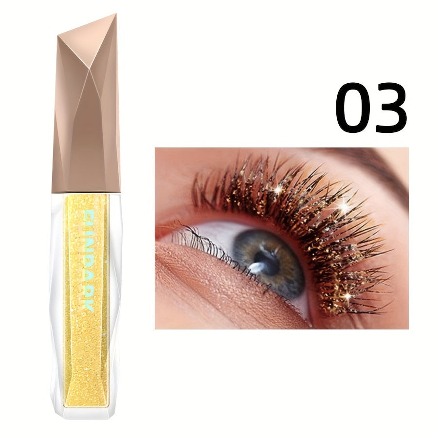 Diamond Long Curled Lashes - Smudge-Proof Glitter Mascara