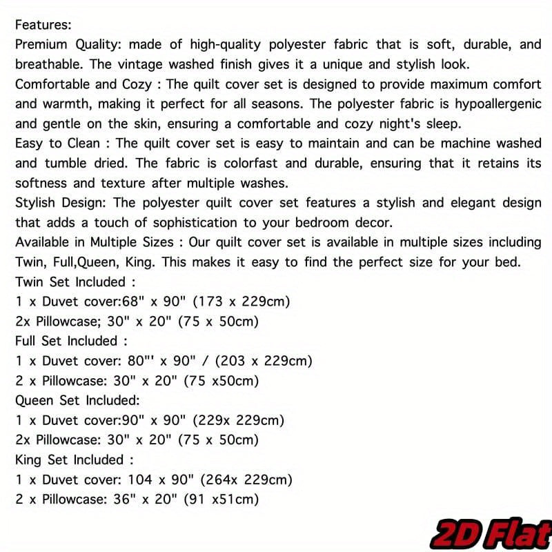 3pcs 2D Flat Christmas Poinsettia Duvet Cover - Red Flower Bedding with Green Pine Branches, Snowflake Pattern, Soft Breathable Polyester, Winter Holiday Bedroom Decor, All-Season 100% fiber fabric 1 Duvet Cover + 2 Pillowcas