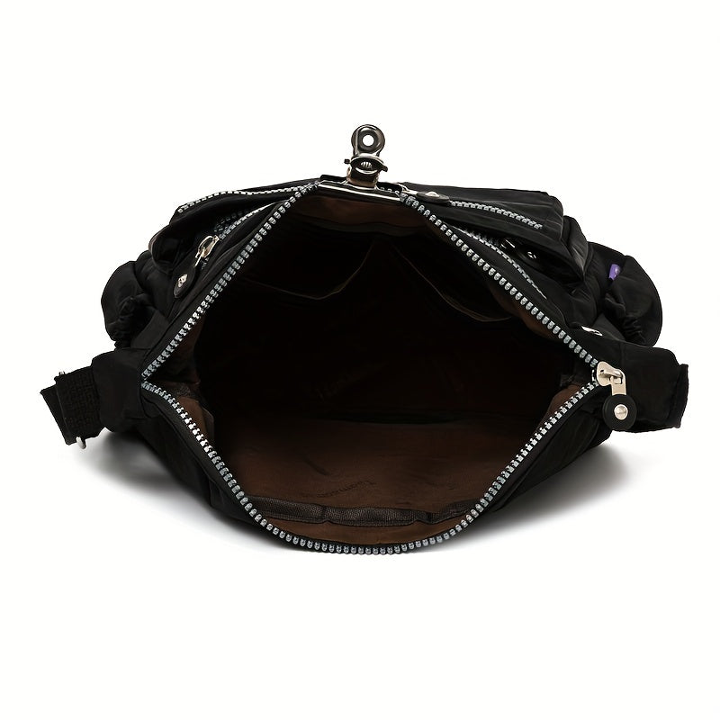 Women's Crossbody Bag Lightweight Nylon Fabric Fashionable and Active