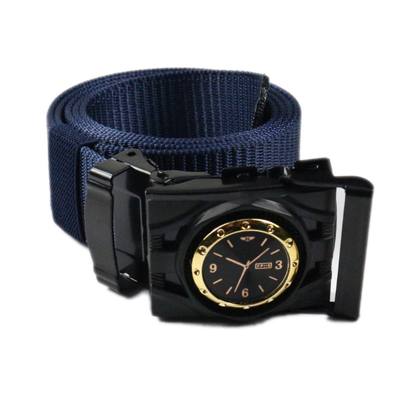 Men's Nylon Belt with Fashionable Buckle