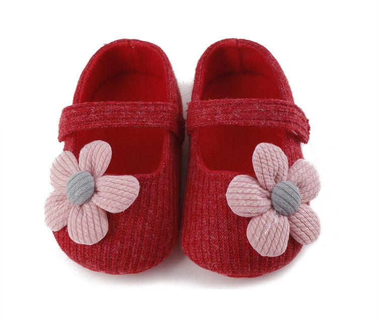 Pretty Flower Girls Shoes, Soft, Light, Breathable Sole