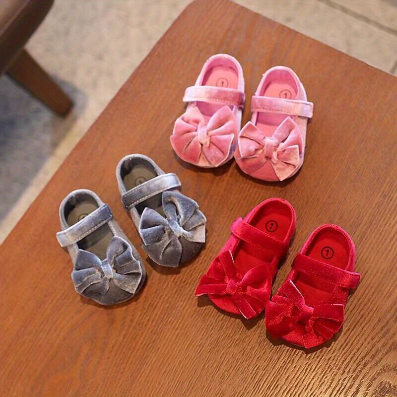 Cute Bow Doll Shoes For Baby Girls To Walk