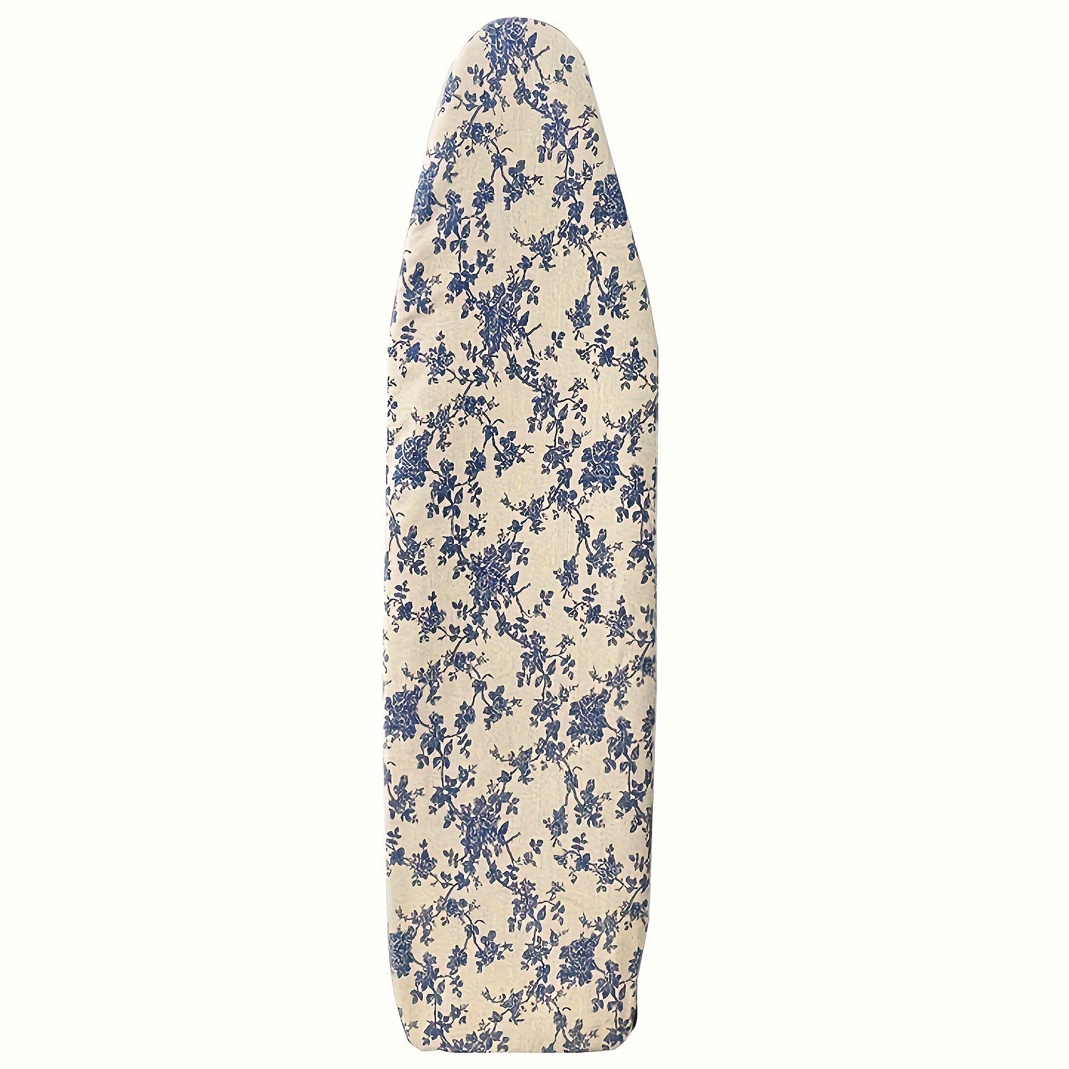 Blue Rose Ironing Board Cover - 55"X20", Anti-Scald, Stain-Resistant, Durable Polyester Cotton, Secure Fit With Nose Pockets