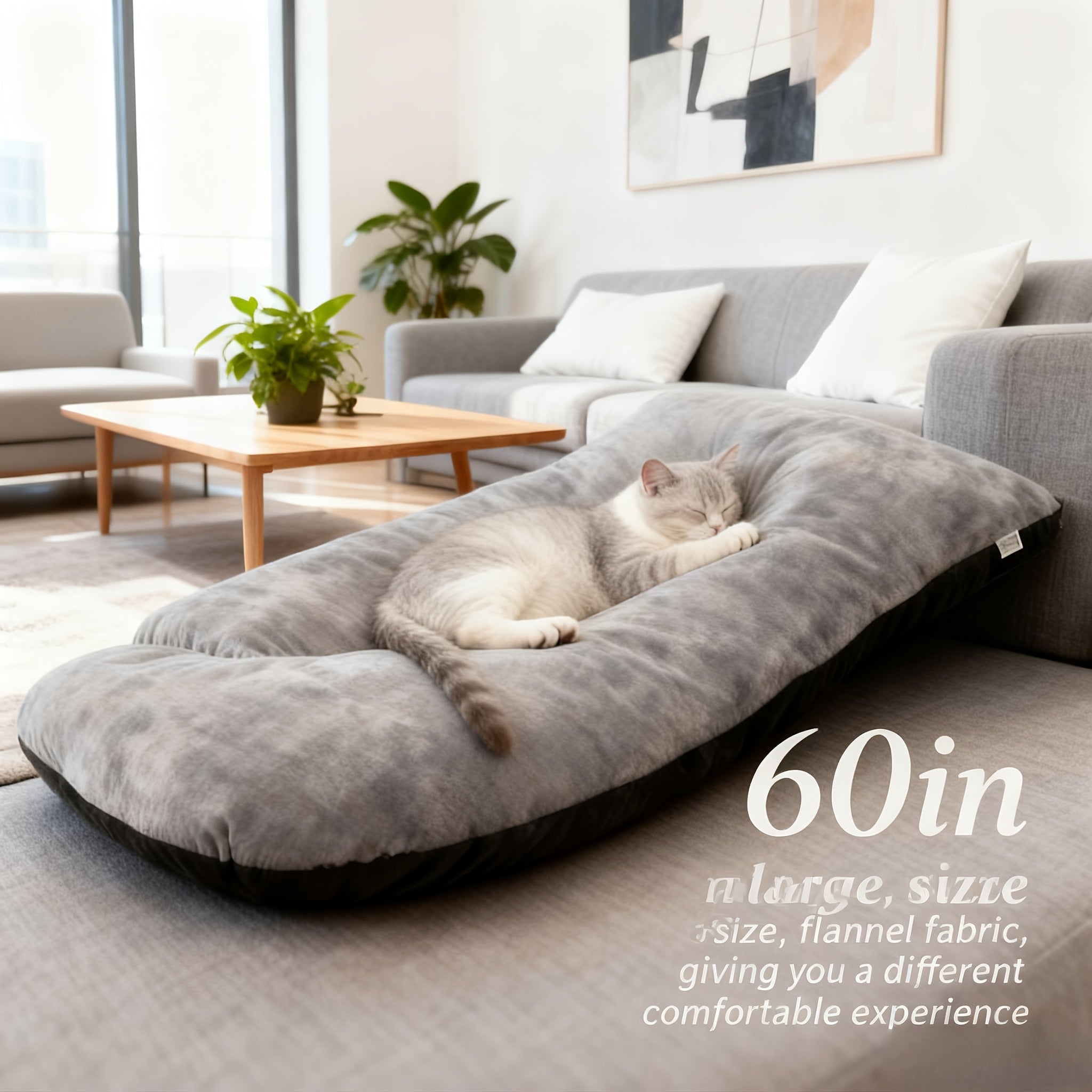 69/60 Inch J-Shape Maternity Full Body Pregnancy Pillow - Ergonomic Back &amp; Leg Support with Removable Velvet Cover, Machine Washable, More Filling, Durable Fabric for Side/Back Sleepers, Ideal for Women'S Sleep Aid &amp; Home Dec