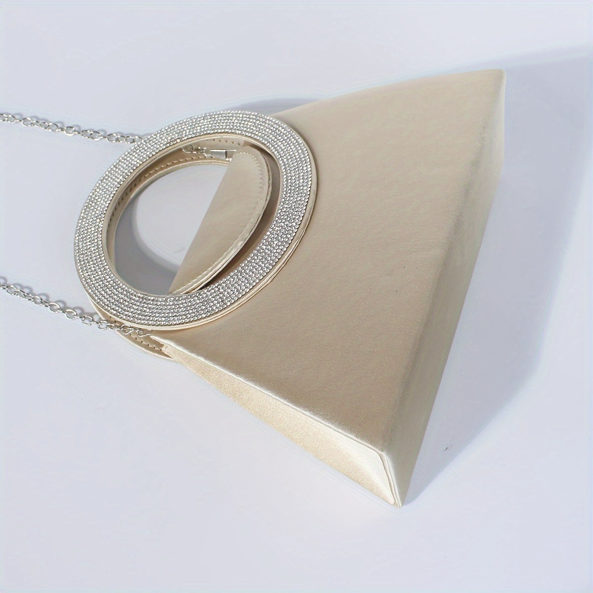 優雅高端水鑽晚會舞會單肩斜挎鏈條包，女士優雅手提包，女士派對包，女士優雅包，特殊場合錢包，正式活動手拿包，迷人斜挎包