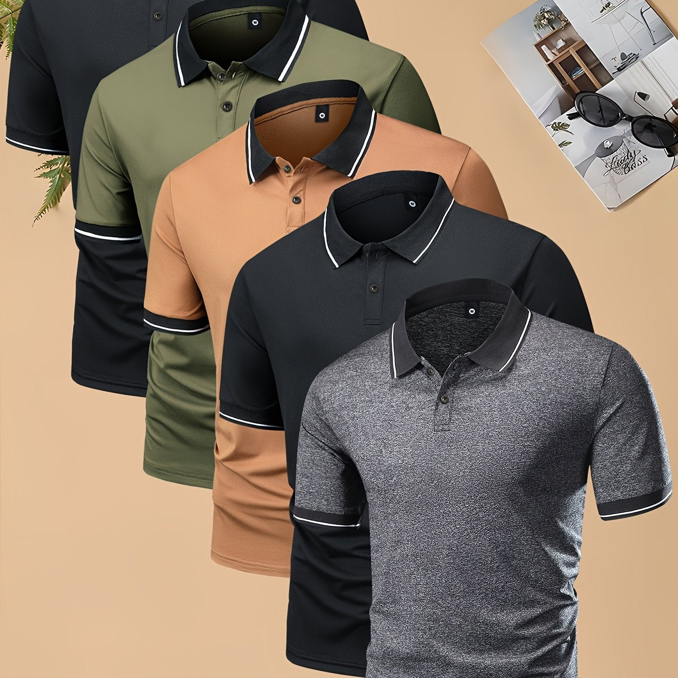 Men's Fashion Short Sleeve Shirt, Elegant and Comfortable