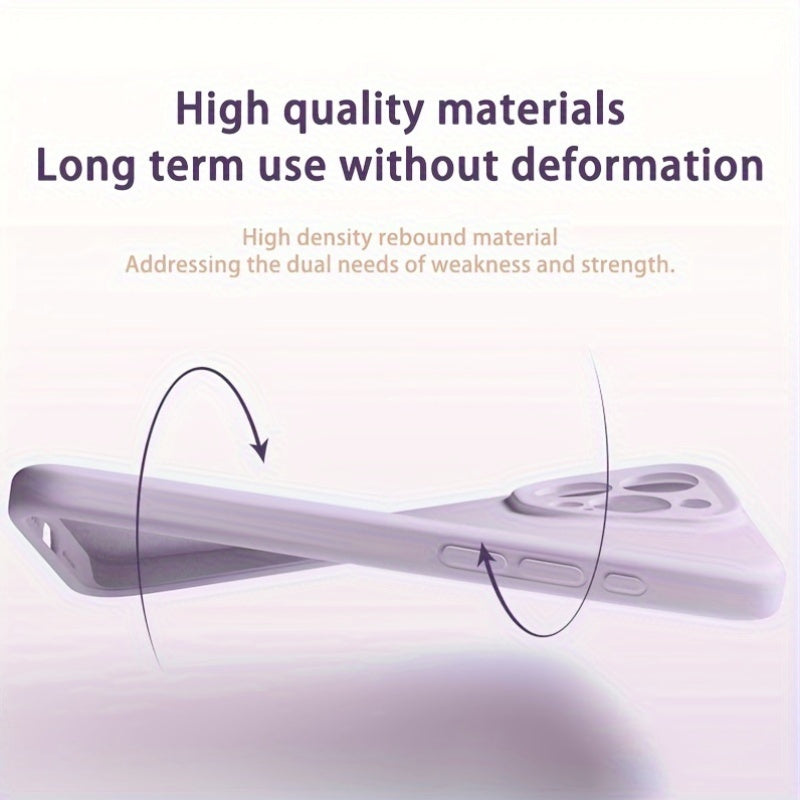 Ốp Lưng Silicon Cao Cấp Bảo Vệ Ống Kính iPhone