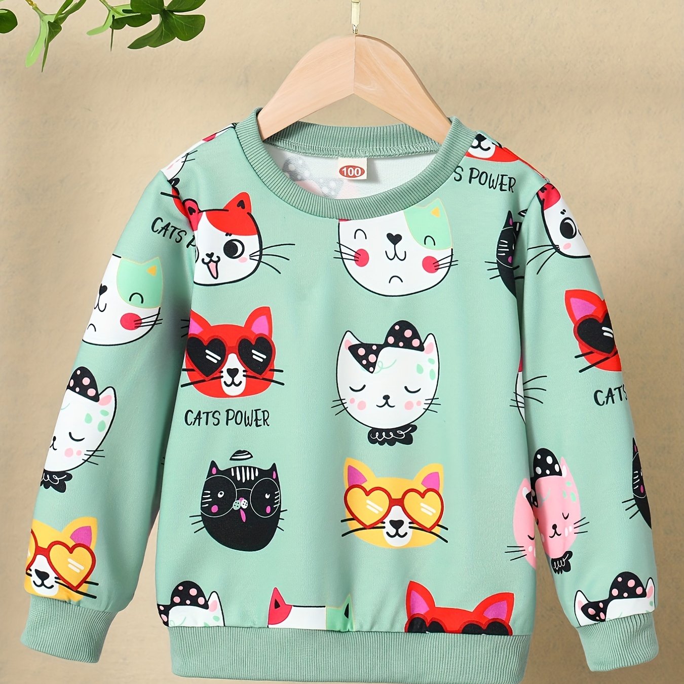 Áo nỉ nữ họa tiết mèo xinh - Hồng nhạt, trẻ trung - Daisan Mart