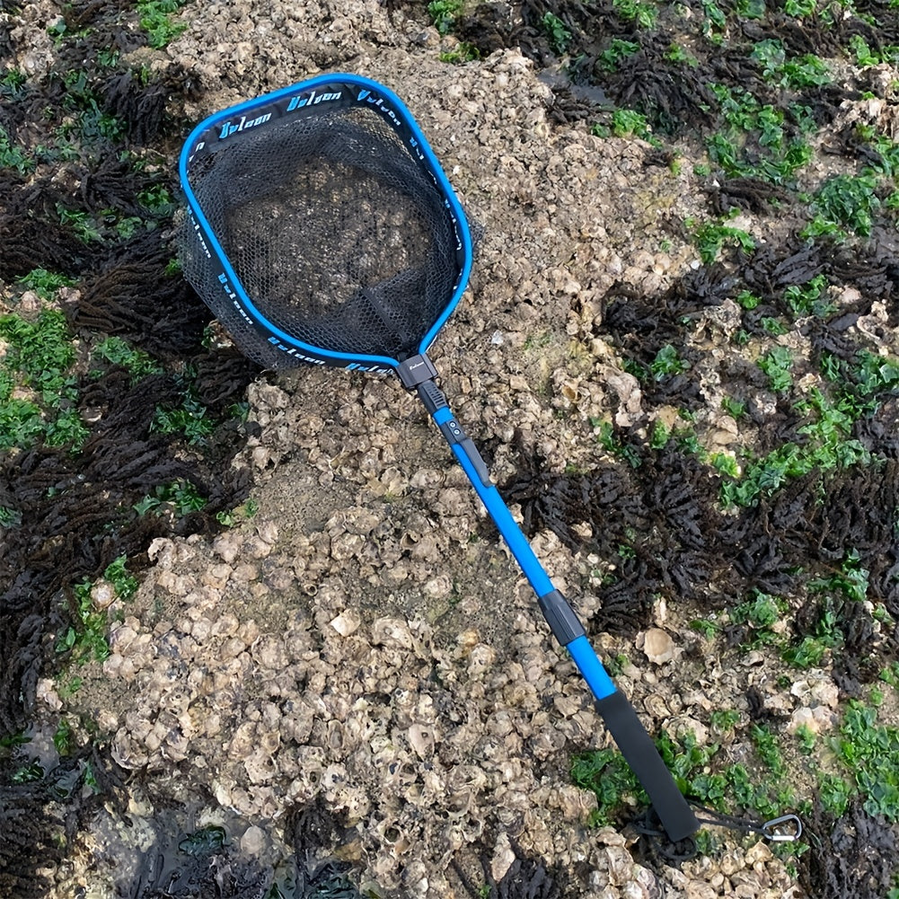 YVLEEN Floating Fishing Net for Steelhead, Salmon, Fly, Kayak, Catfish, Bass, Trout Fishing, Rubber Coated Landing Net for Easy Catch & Release, Compact & Foldable for Easy Transportation & Storage, Best for Christmas