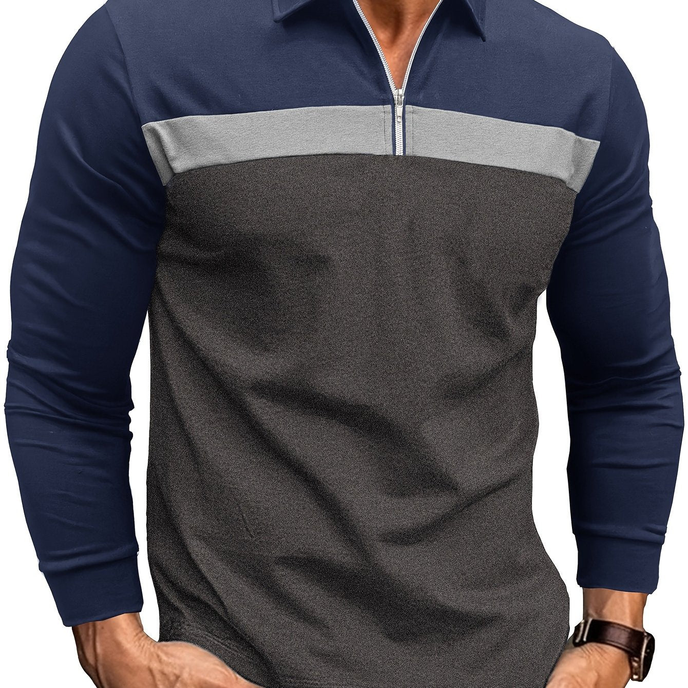 Áo Nam Màu Sắc Thoải Mái Co Giãn Cài Khóa Dài Tay