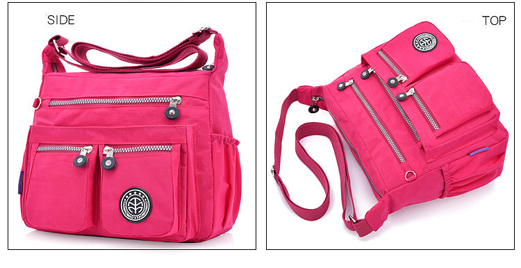 Women's Crossbody Bag Lightweight Nylon Fabric Fashionable and Active