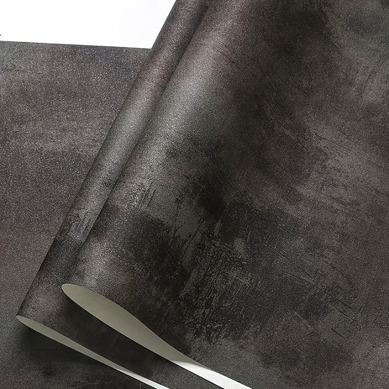 Giấy Dán Tường Vinyl Hiệu Ứng Bê Tông Đen Cổ Điển - Daisan Mart