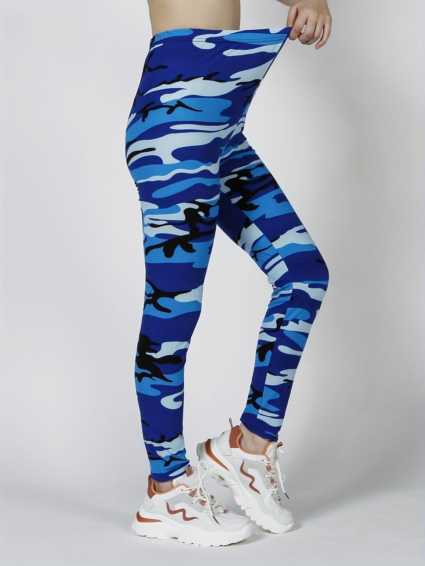 [Floral Leggings] High Waist Floral Printed Women's Leggings | Casual Sweatpants Pants - Daisan Mart
