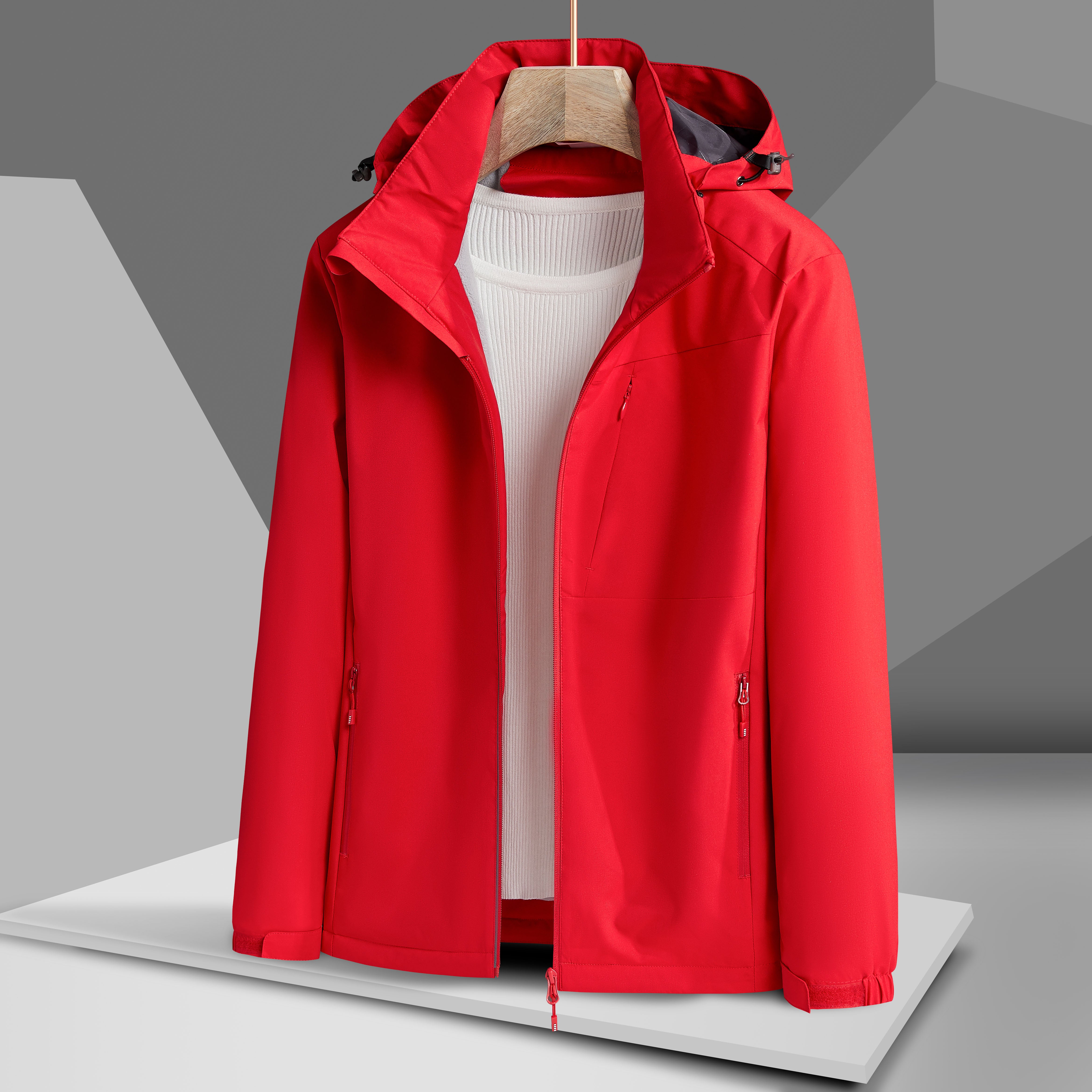 Women's Autumn Winter Windproof Fleece Lined Sports Jacket