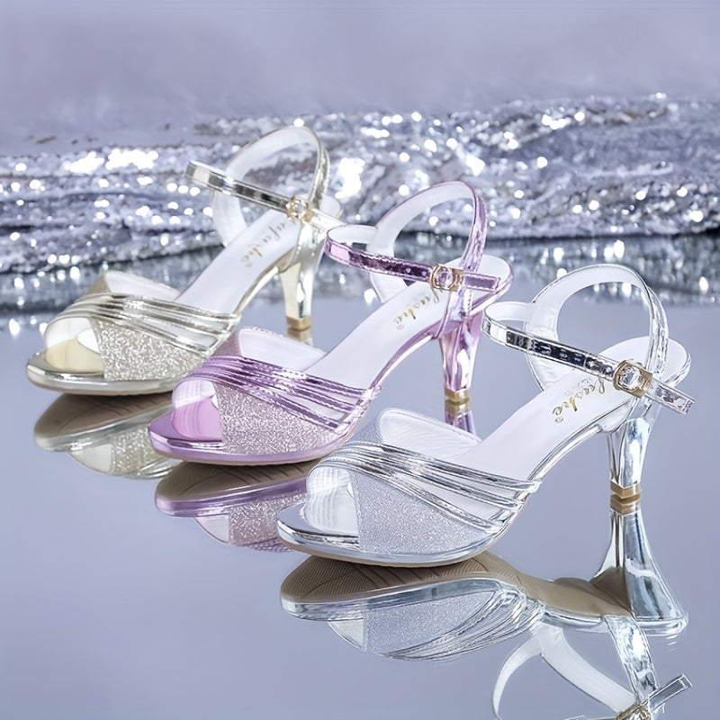 British Fashion Open Toe High Heels Summer 2022 Women