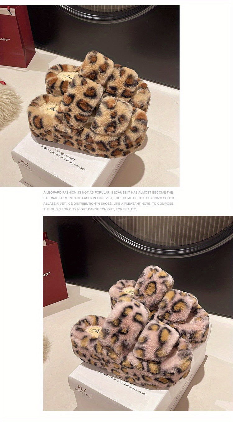 Dép Lông Báo Đế Cao Tăng Chiều Cao Thu Đông 2024