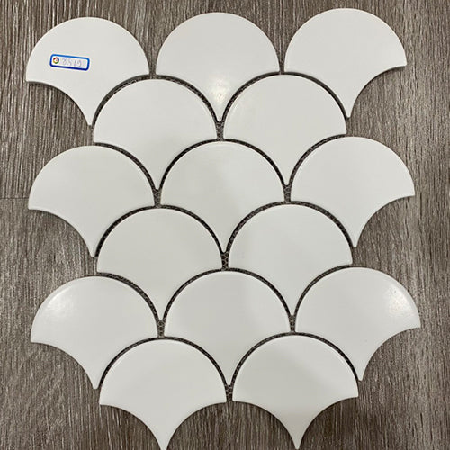 Fish scale mosaic tile 85x95mm S8519