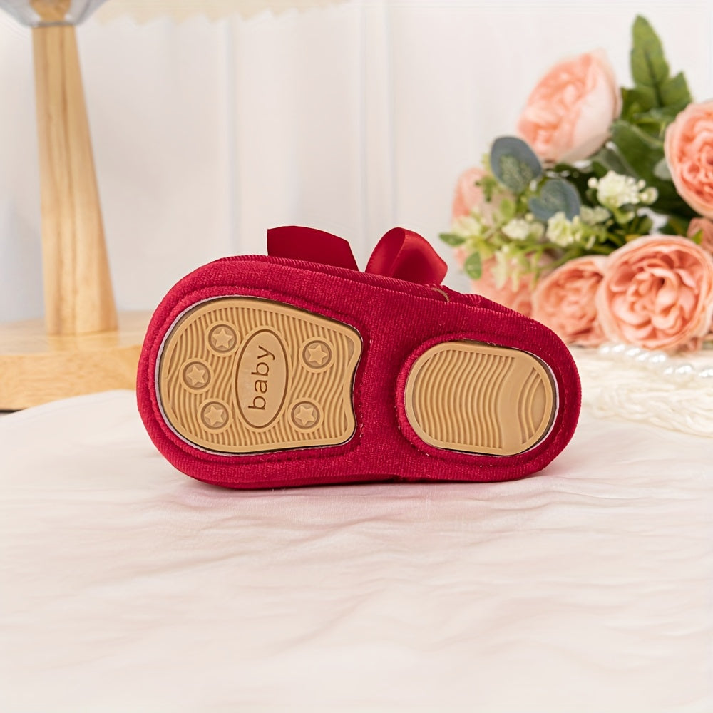 Girls' Princess Slippers - Soft, Cute Bow