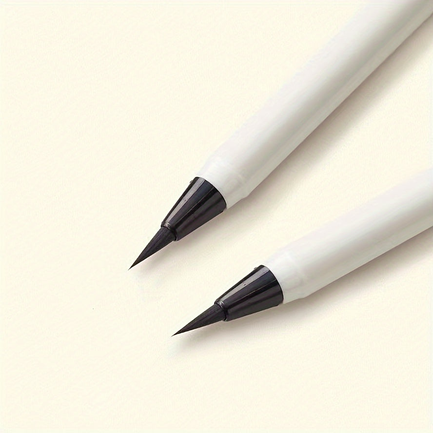 Bút Thư Pháp Cầm Tay - Đầu Mềm, Mực Nước, Cán Đuôi Chuột