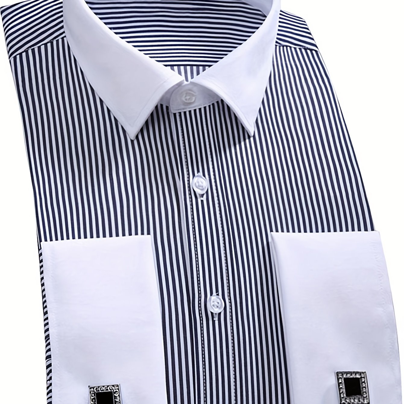 Áo Sơ Mi Nam Pháp 2025 Kèm Măng Sét Thanh Lịch