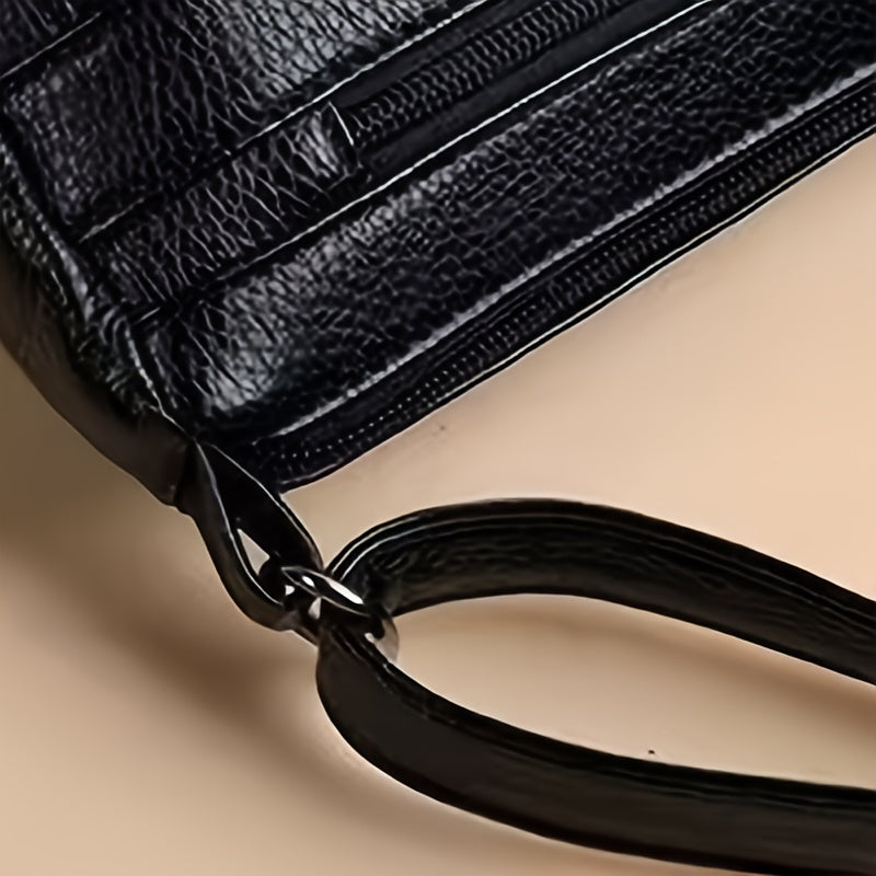 Túi Đeo Chéo Đa Năng Trung Niên Da Mềm Nhiều Ngăn