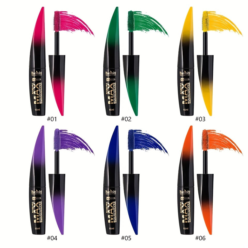 Mascara 6 Màu Sắc Nổi Bật - Dày Mi, Chống Lem, Siêu Lâu Trôi - Daisan Mart