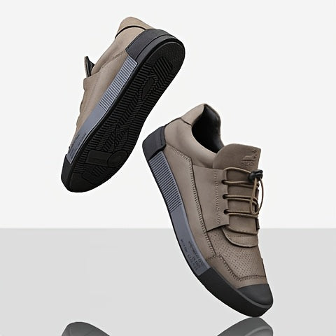 Elegant Men's Leather Shoes, Non-slip Sole, Soft