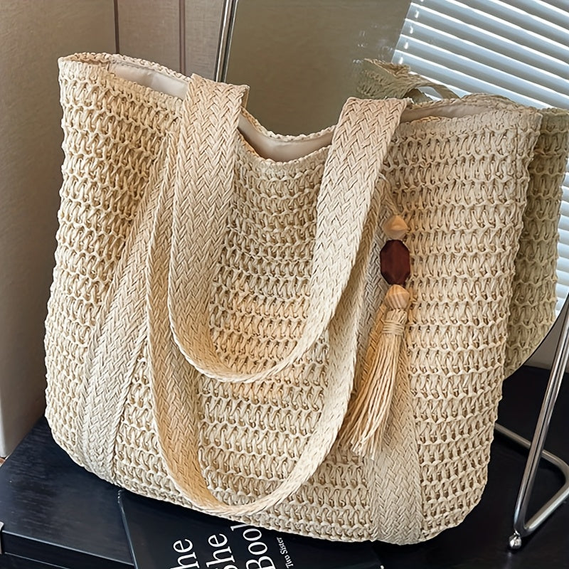 Túi Tote Nữ Perfect Lily - Thời Trang Dệt Tua Rua Hè