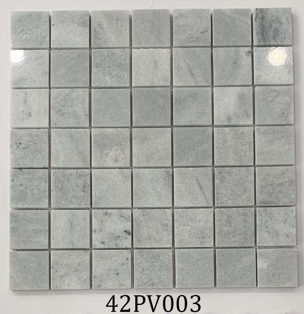 Gray natural stone mosaic tile 42PV003 chip 48x48