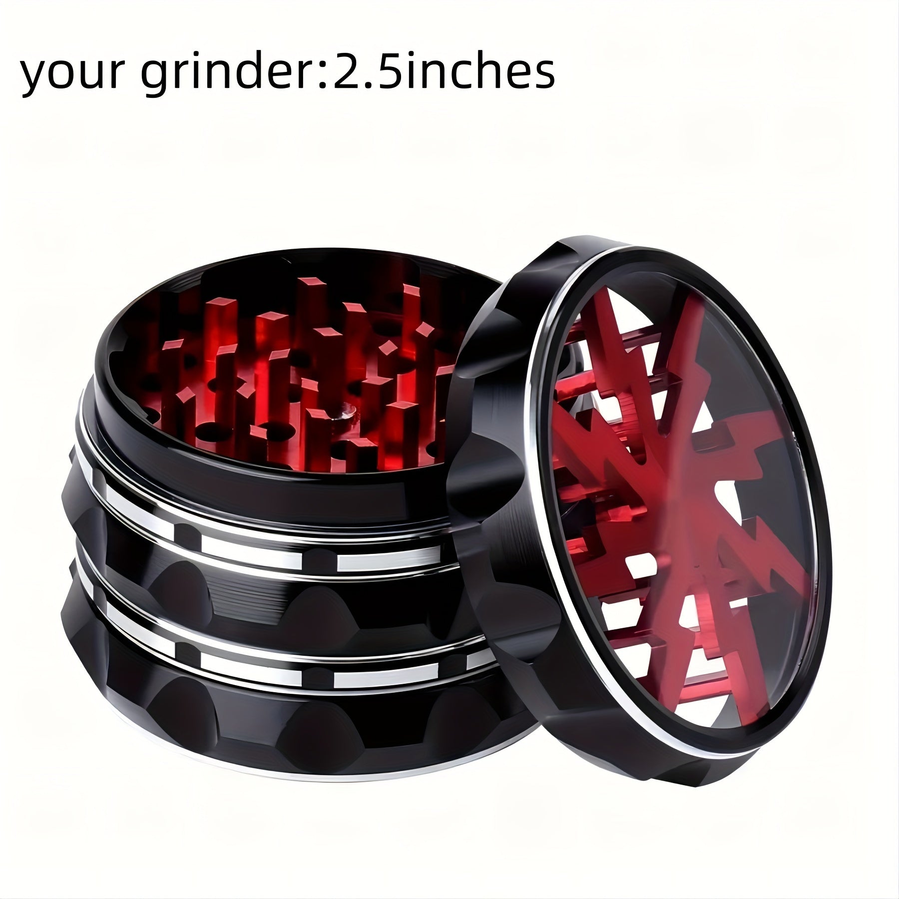 2.5 Inch Multi-Function Grinder - Super Durable Black Blue