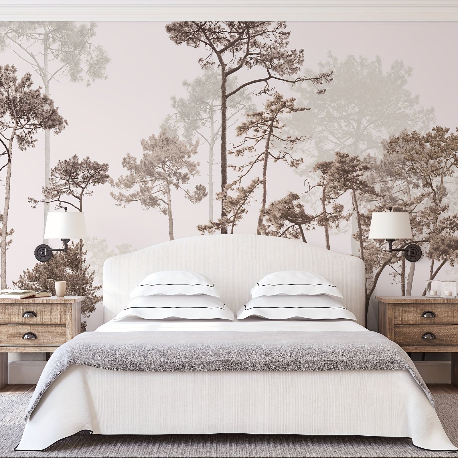 Misty Forest 5 Panels - Wallpaper 375x250CM