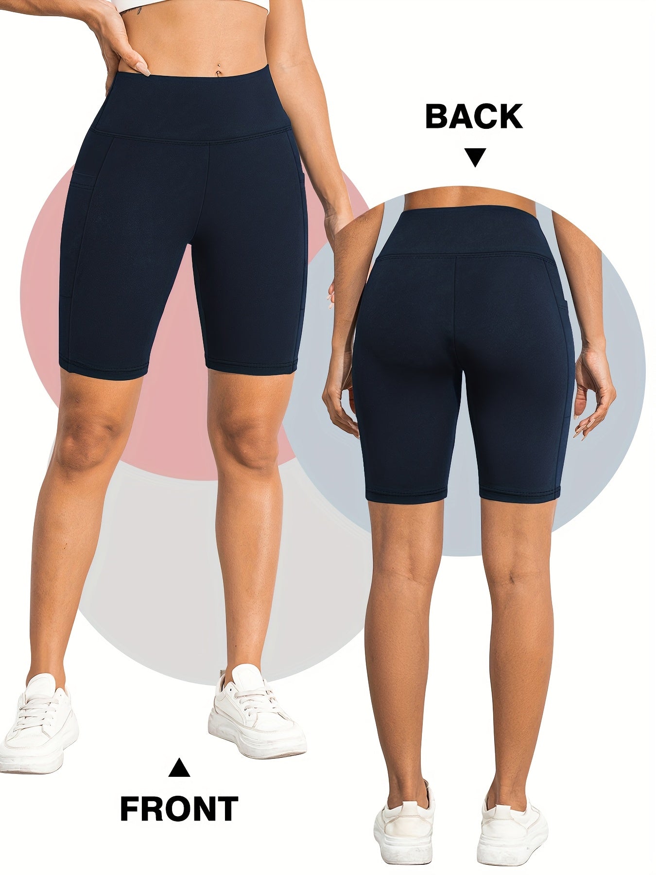 6pcs Women'S High-Waist Yoga Capri Pants Set, Breathable, Zero-Pressure Shaping, Smart Anti-Roll Hem, 3D Tailoring, Hidden Side Pockets, Fitness Yoga Running All-in-One - Daisan Mart