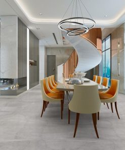 Dong Tam 80×80 gray stone-patterned matte glazed ceramic tiles GRANITE 8080ROME003-H+