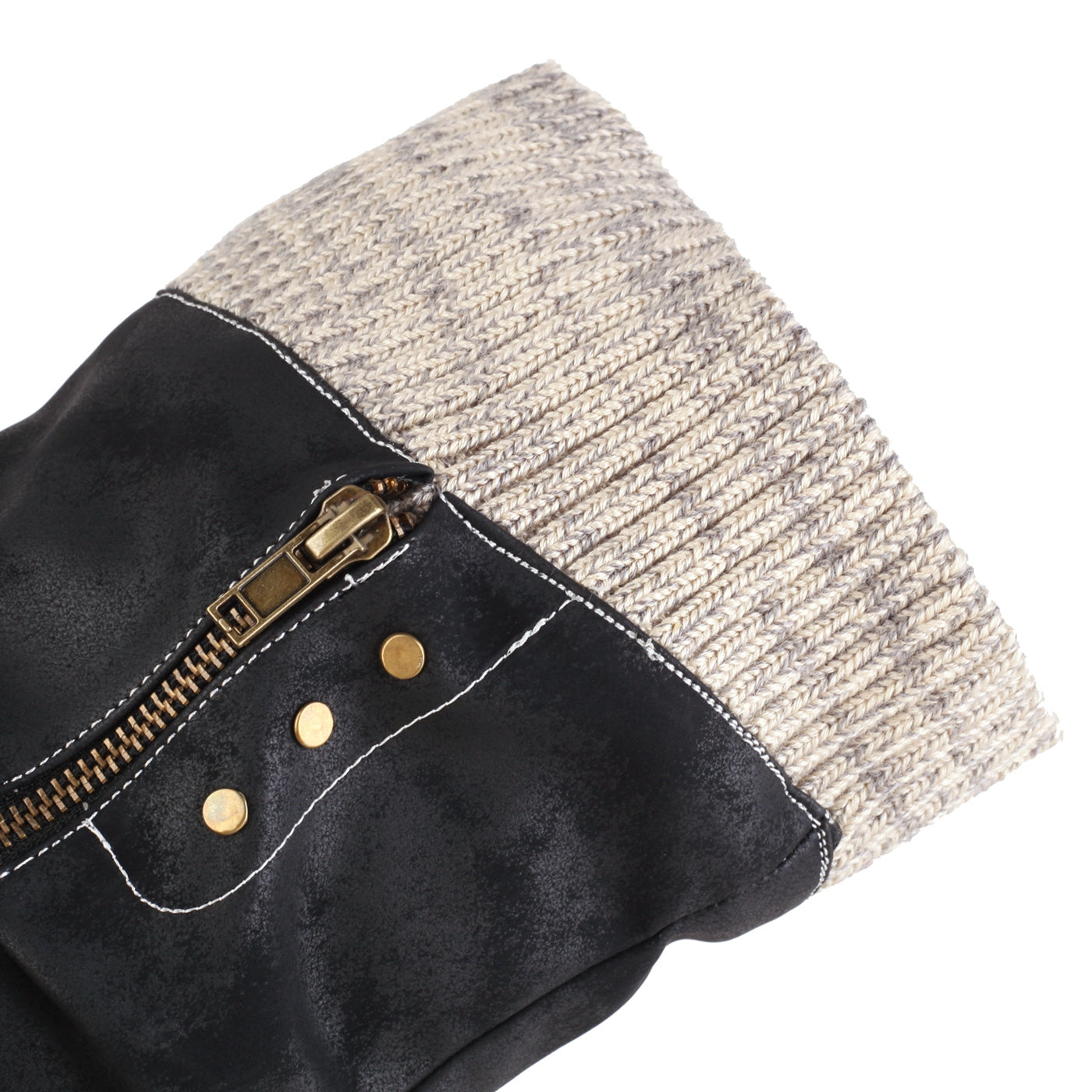 Mid-calf vintage western boots for women; warm, anti-slip, flat, cold-proof long boots in winter. - Daisan Mart