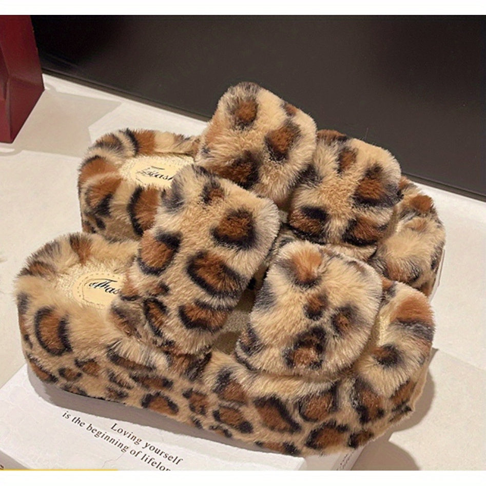 Dép Lông Báo Đế Cao Tăng Chiều Cao Thu Đông 2024