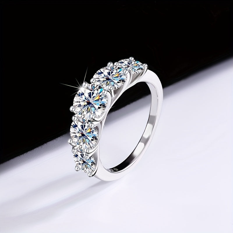 Women's Ring 3.6ct - High-Quality 925 Silver, Luxurious Gift