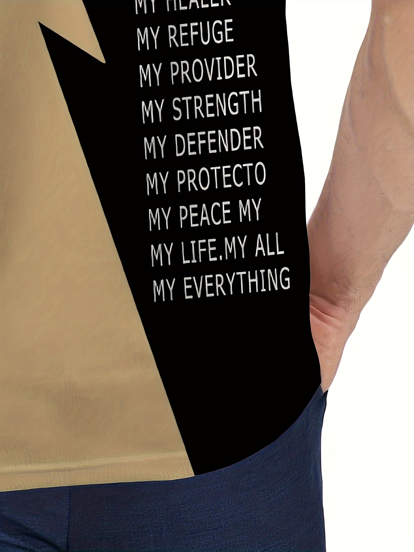 Men's Golf T-shirt Large Size Printed JESUS ​​Active Summer