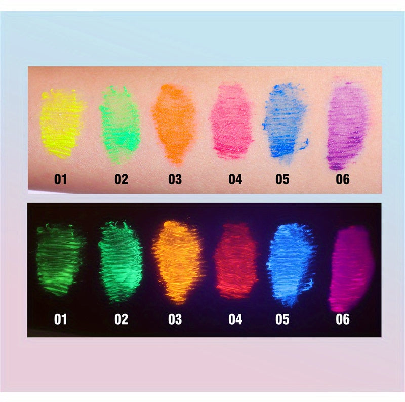 Mascara Neon 6 Màu UV Dạ Quang Chống Lem Lâu Trôi - Daisan Mart