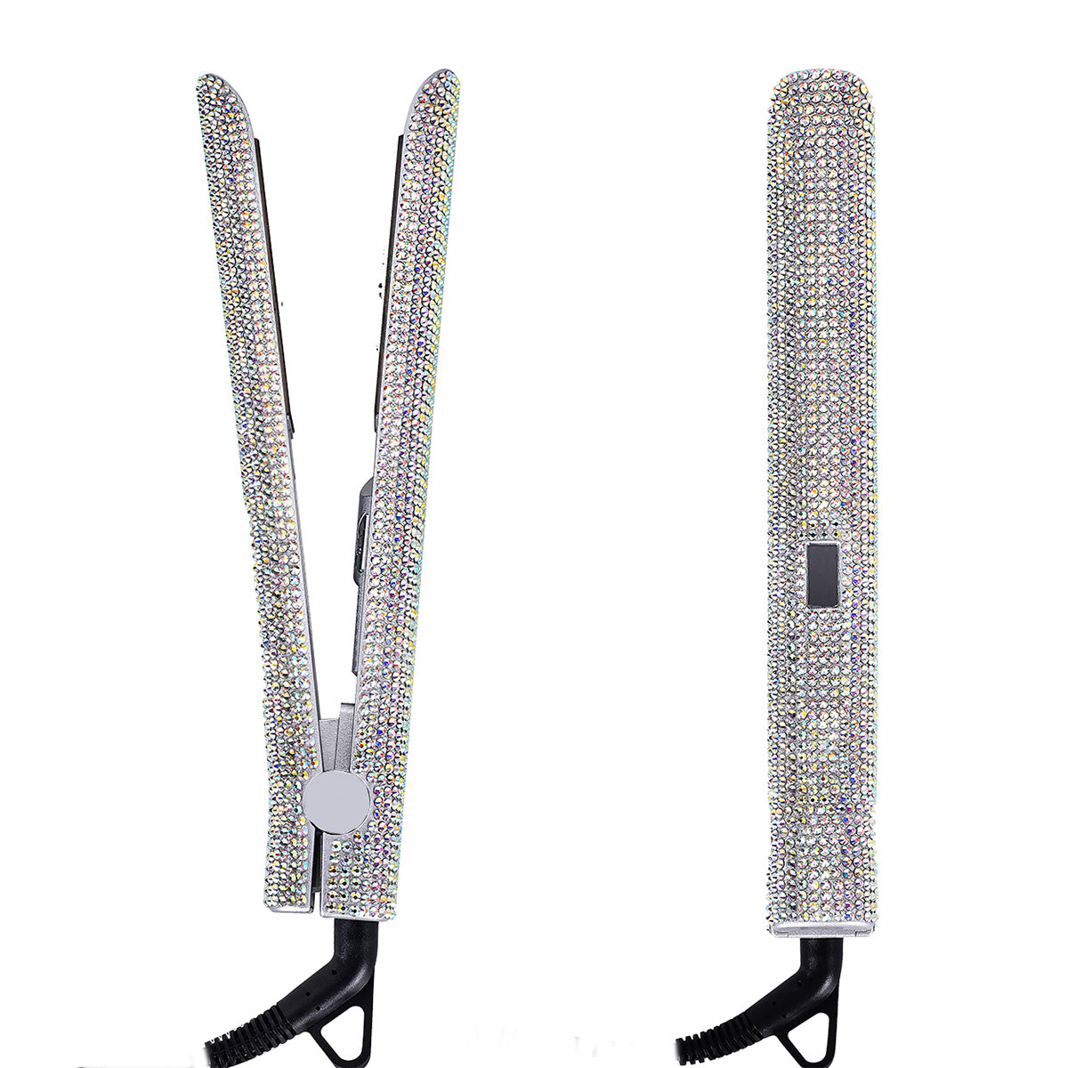 MEEKNISS Kẹp Tóc 2-trong-1 Nano, Màu Hồng Đen Lấp Lánh - Daisan Mart