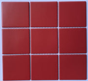 Red Matte Glazed Mosaic Tile, size 97x97mm, code 906