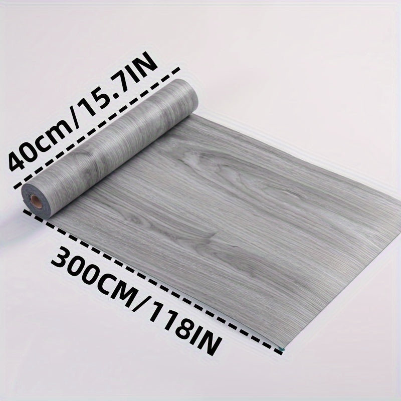 Giấy Dán Tường Vân Gỗ 3D Chống Nước Tự Dính 15.7x118in - Daisan Mart