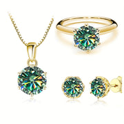 Bộ Trang Sức Moissanite 925 - Vẻ Đẹp Tinh Tế và Sang Trọng