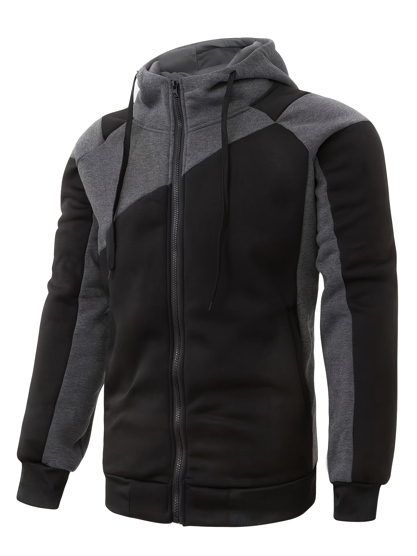 Áo Khoác Nam Varsity Phối Màu Có Nón Lót Lông Ấm - Daisan Mart