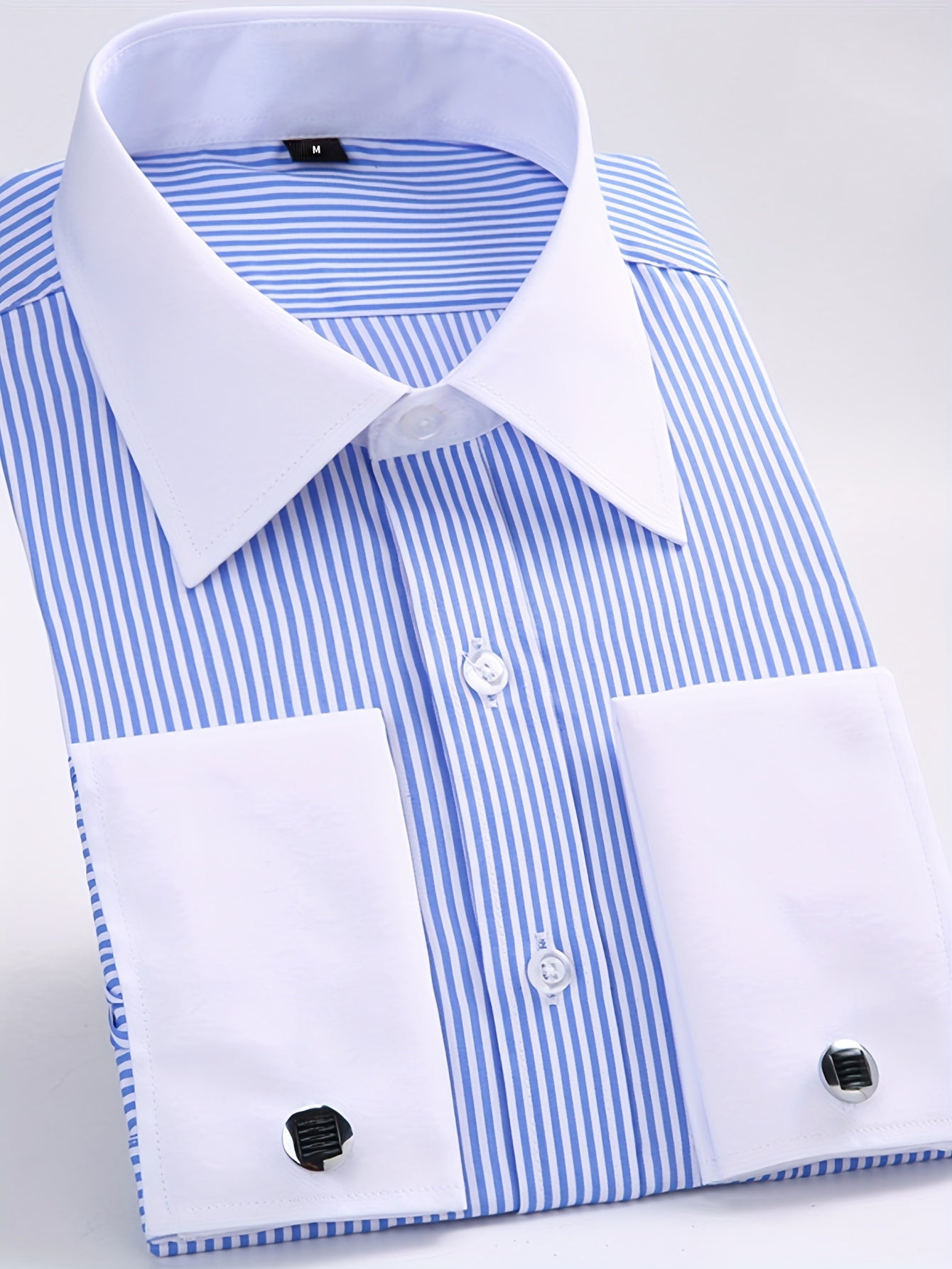 Áo Sơ Mi Nam Pháp 2025 Kèm Măng Sét Thanh Lịch