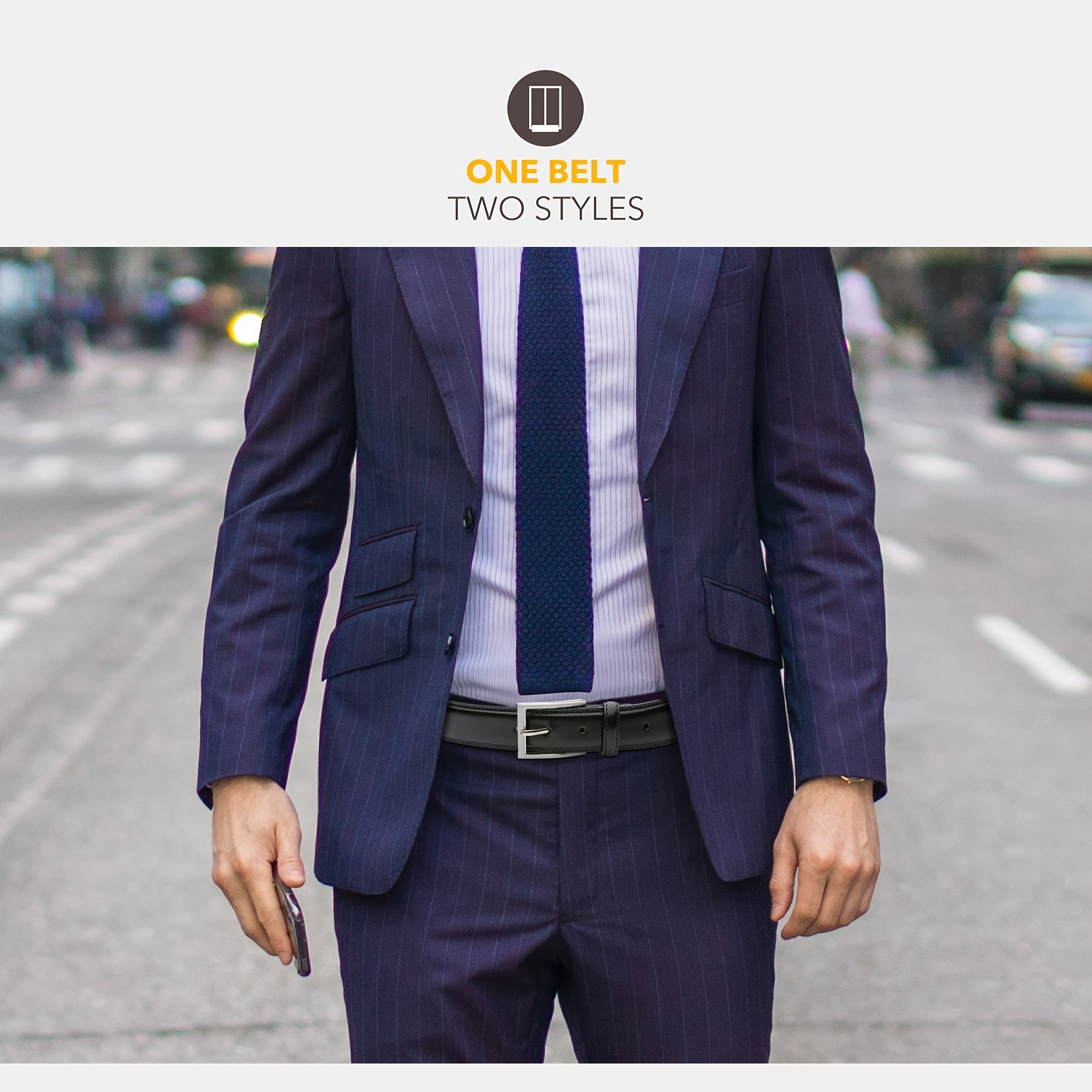 Elegant, Fashionable &amp; Office Men's Leather Belt