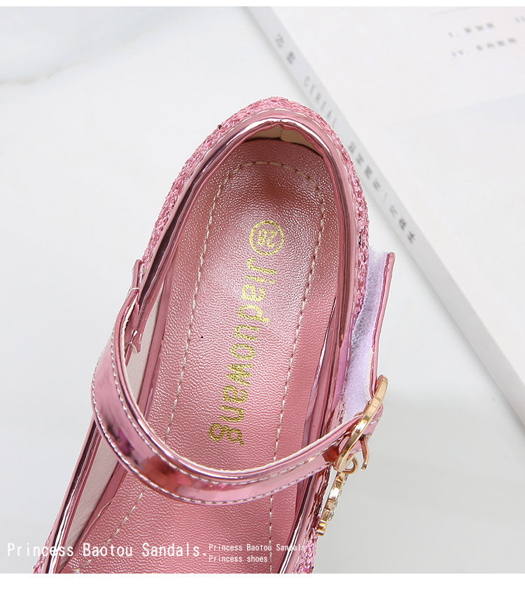 Elsa High Heels Sparkling Floral Feminine Party Shoes