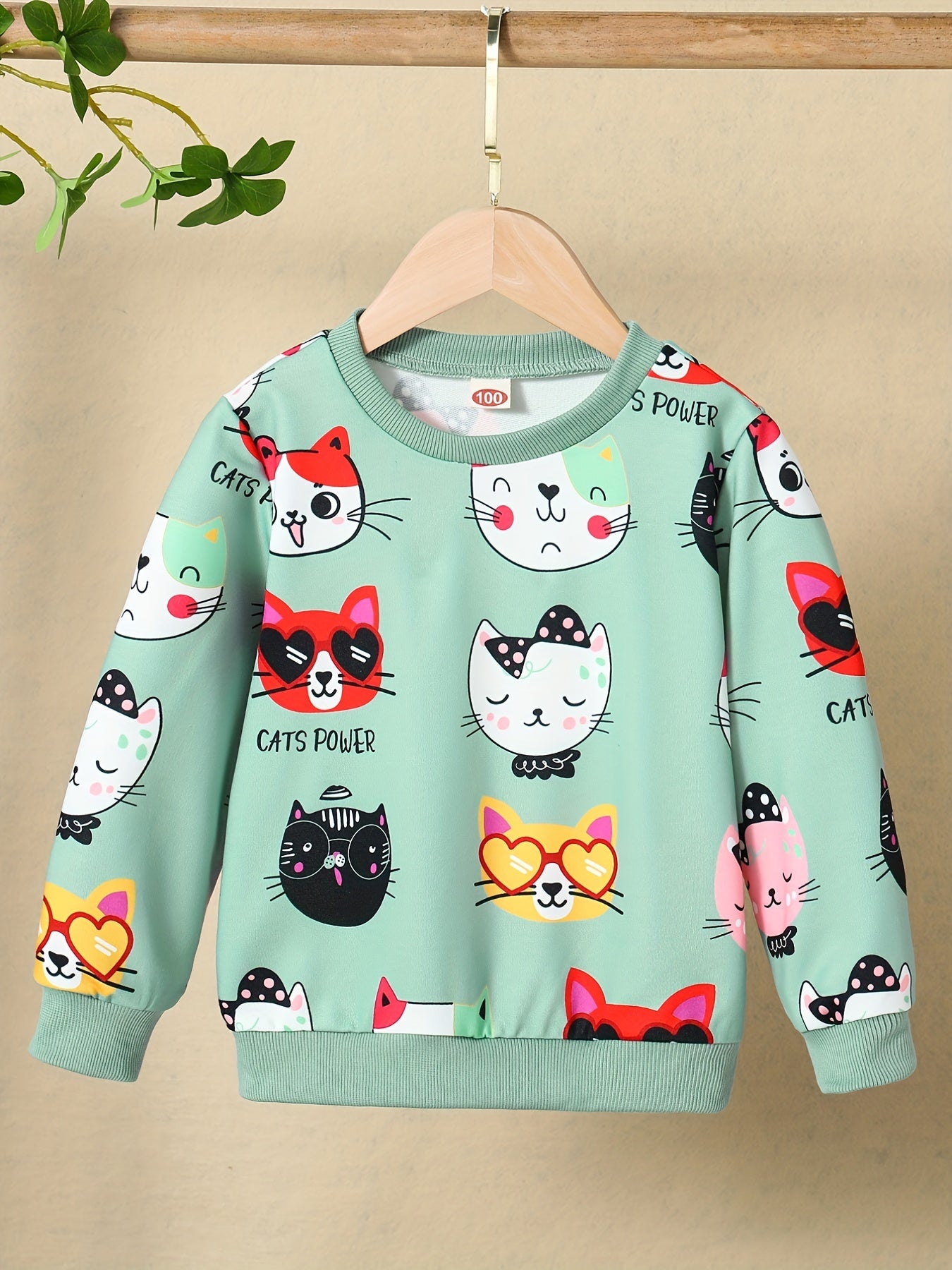 Áo nỉ nữ họa tiết mèo xinh - Hồng nhạt, trẻ trung - Daisan Mart