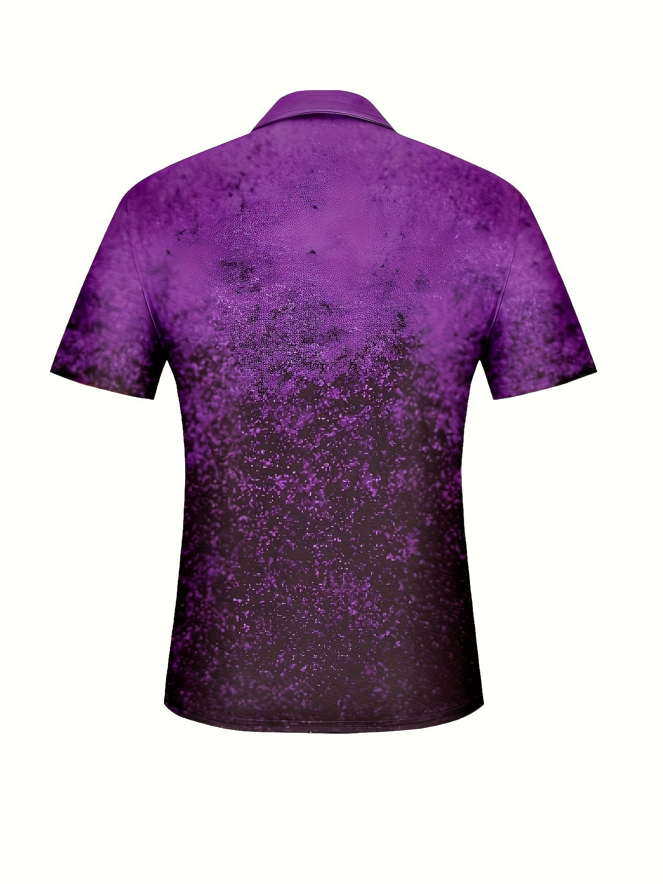 Women's Purple Glitter Golf Shirt, Fashionable Design