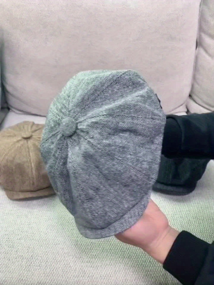 Nón Beret Retro Nam - Mũ Dệt Kim Phong Cách Cổ Điển - Daisan Mart