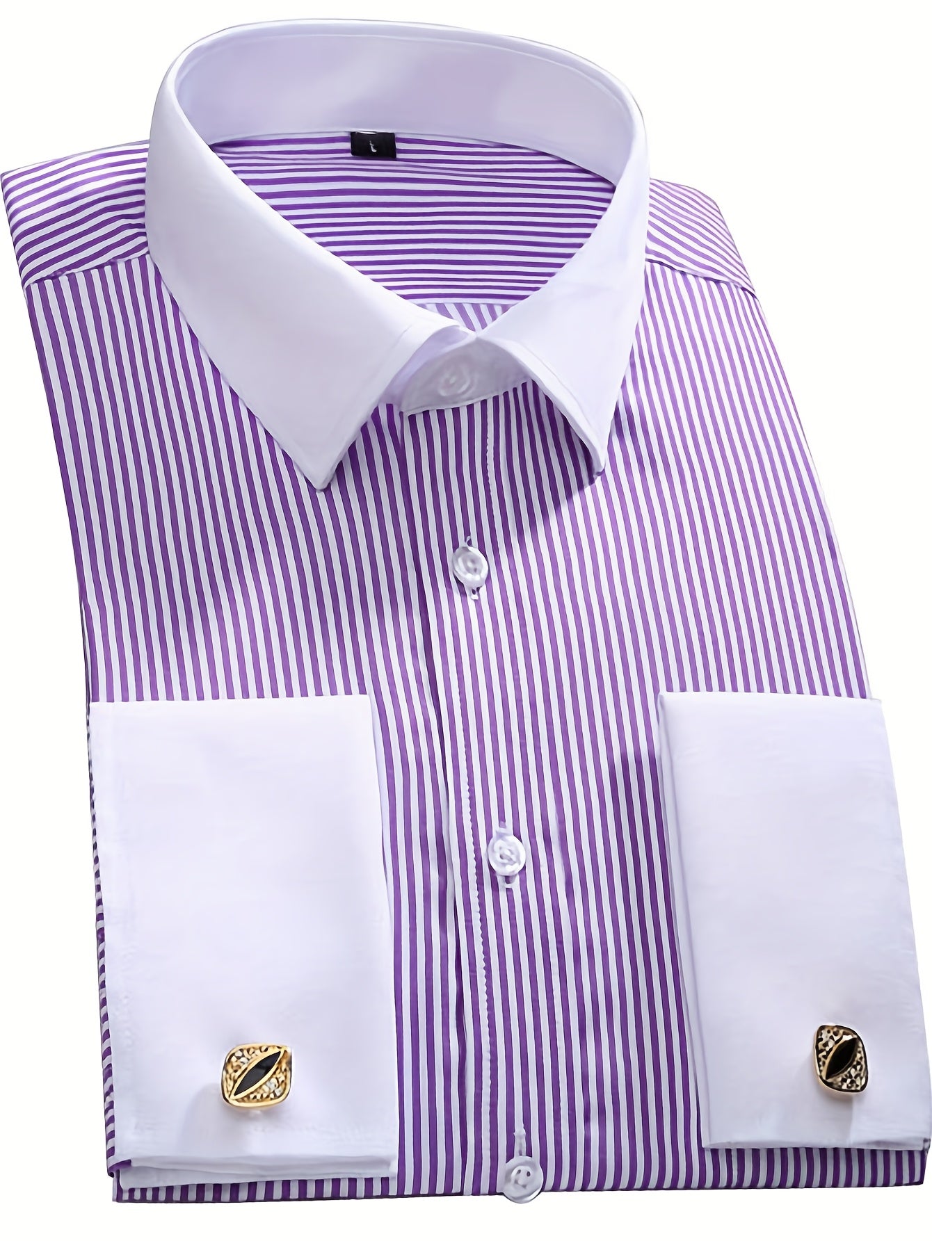 French Men's Shirt 2025 With Elegant Cufflinks
